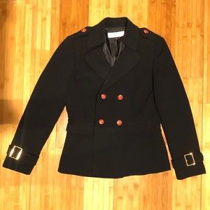 Tahari double breasted button detail blazer coat 6